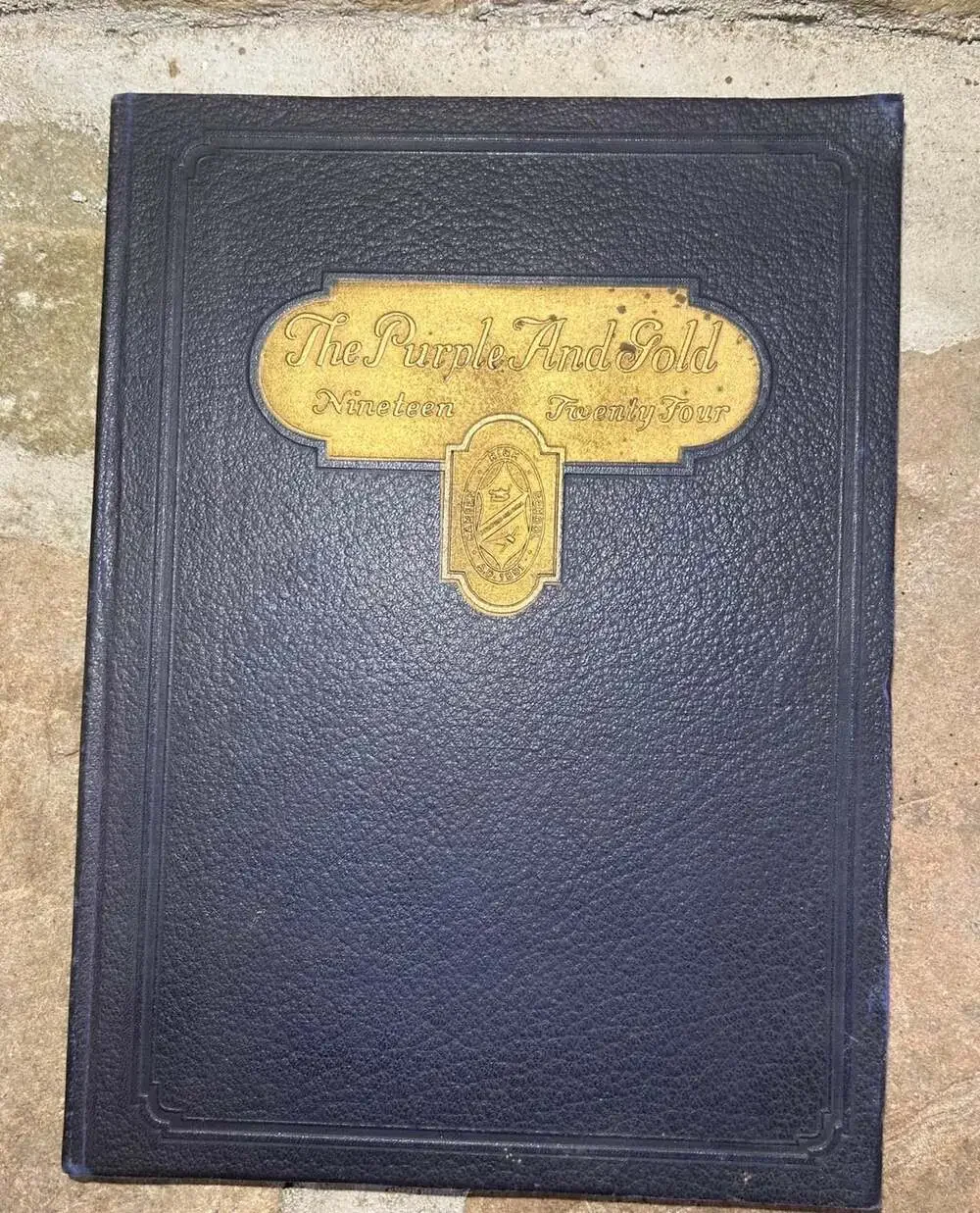 Camden New Jersey Roaring 20s 1924 Antique Year book The Purple And Gold